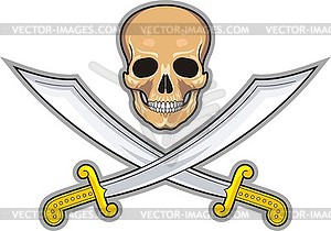 Pirate symbol Jolly Roger - vector image