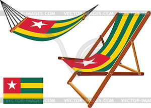 Togo hammock and deck chair - vector clip art
