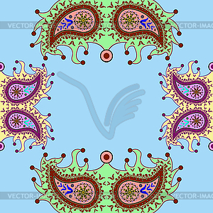 Ornamental floral paisley pattern - vector image