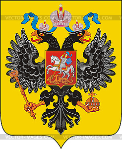 Coat of arms of Russian Empire - vector clipart