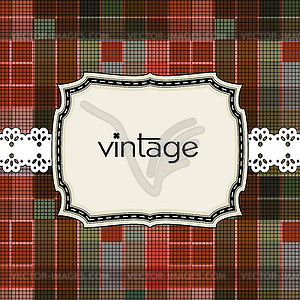 Vintage greeting card template - vector clipart