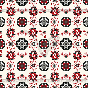 Seamless damask pattern - vector clip art