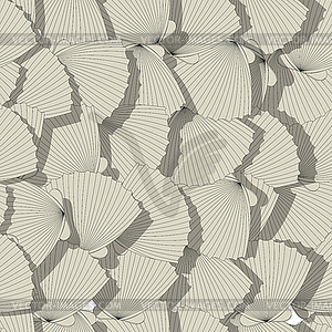 Sea shells pattern - vector clip art