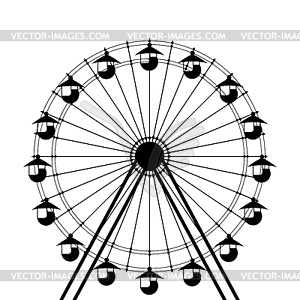 Ferris wheel icon - vector clipart