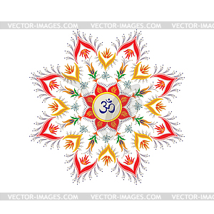 Hindu symbol om - vector clipart