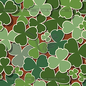 Green background for St. Patrick`s Day - vector image