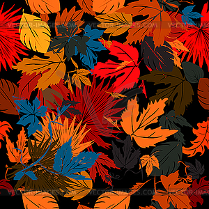 Autumn bed - vector image