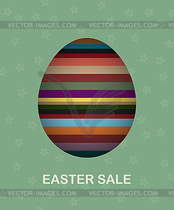 Easter sale card - vector image