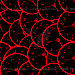 Seamless watch pattern - vector image