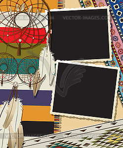 Dream catcher collage - vector clip art