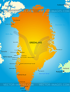 Greenland - vector image