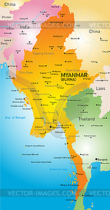 Myanmar - vector clip art