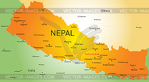 Nepal country - vector image