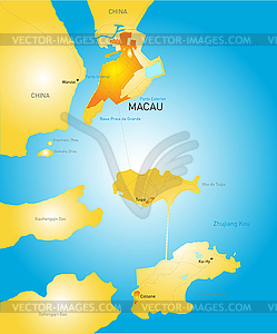 Macau - vector image