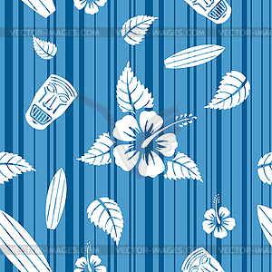 Seamless Hawaiian pattern - vector clip art