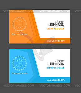 Business card template - vector clip art