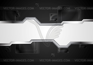 Metallic style design - vector image