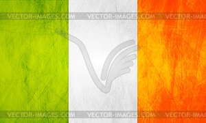 Irish grunge flag - vector clip art