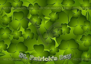 St. Patricks Day green background - vector clipart