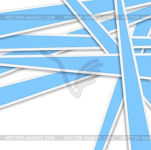 Bright blue stripes background - vector image