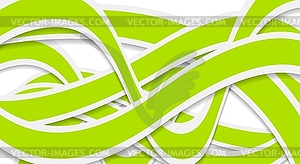 Green waves design - vector clipart