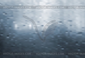 Wet window. gradient mesh - vector image