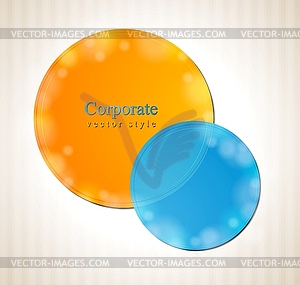 Abstract colorful circles concept background - vector clipart