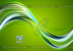 Colorful abstract wavy background - vector clipart