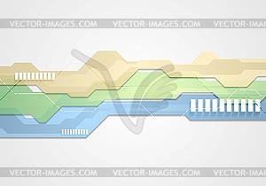 Technology background - color vector clipart