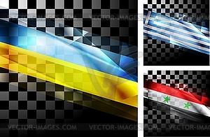 Concept design of flags - vector image