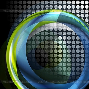 Bright circles background - color vector clipart