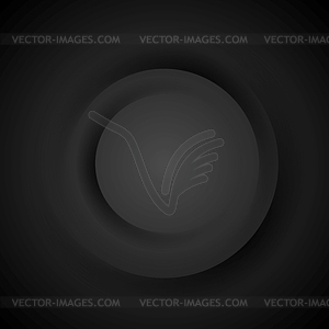 Circles dark backdrop - vector image