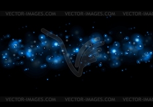 Blue magic lights - vector clipart