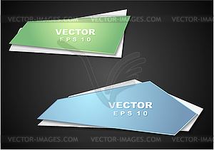 Bright elegant banners - vector clip art