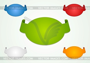 Abstract web design elements - vector clipart