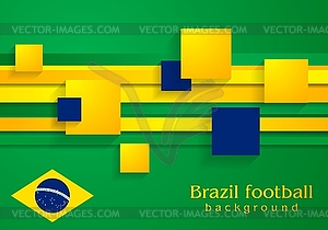 Abstract background in Brazilian colors - vector image