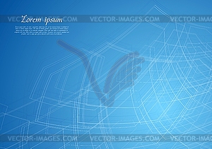 Abstract technology drawing - vector clipart