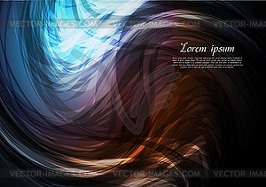 Темный фон волны - изображение в формате EPS