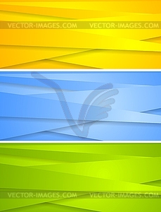 Abstract technical banners template - vector image