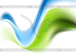 Abstract wavy smooth design. Gradient mesh - vector clip art