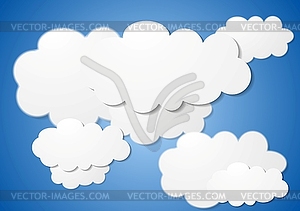 Abstract cloudy background - vector image