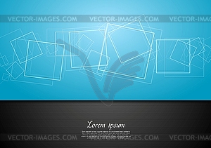 Abstract contrast blue and black backdrop - color vector clipart