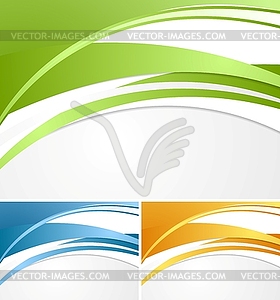 Abstract bright waves background - vector image