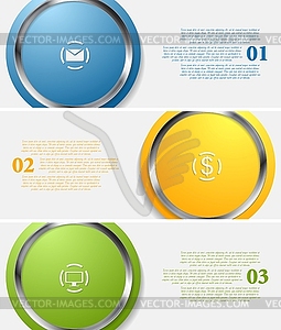Abstract infographic tech banners - vector clipart