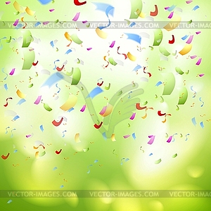 Bright shiny confetti abstract design template - vector clipart