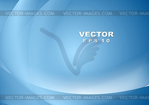 Shiny blue waves abstract background - vector image