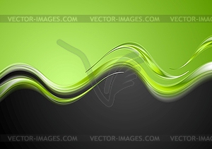 Яркий контраст волны дизайн - изображение в векторном формате