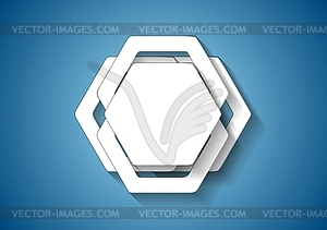 Abstract hexagons template - vector image