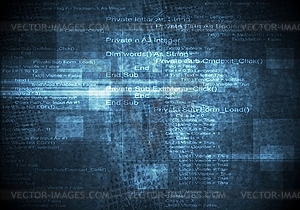 Dark blue grunge technical background - color vector clipart