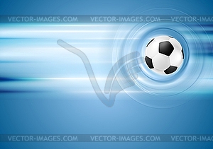 Bright blue football background - vector image